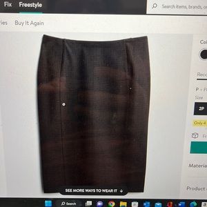 Liverpool Bia Knit Textured Pencil Skirt